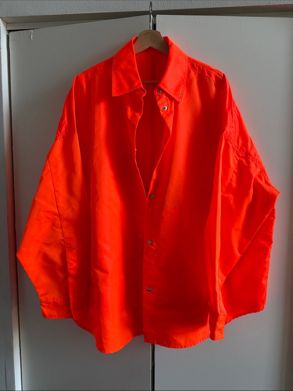 Frankie Shop Women's Oversized Orange Utility Jacket